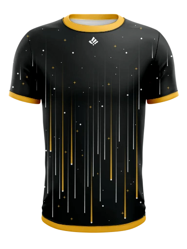 black and gold Esports Gaming Jersey